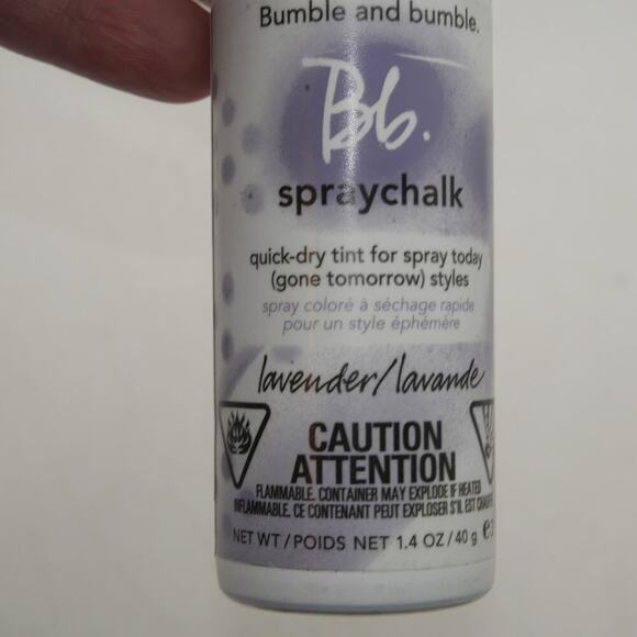NEW Bumble and Bumble Spray Chalk Quick Dry Tint Color Lavender Purple 1.4oz - Picture 2 of 4